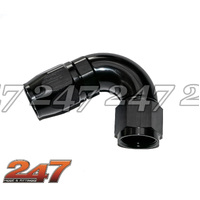 120° ONE PIECE FULL FLOW PTFE (TEFLON) HOSE END