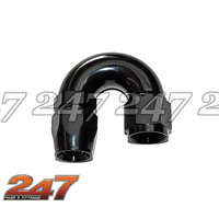 180° ONE PIECE FULL FLOW PTFE (TEFLON) HOSE END