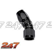 30° ONE PIECE FULL FLOW PTFE (TEFLON) HOSE END