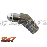 45° S/S 1/8" NPT TO AN