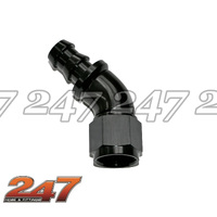 45° FULL FLOW PUSH LOCK HOSE END