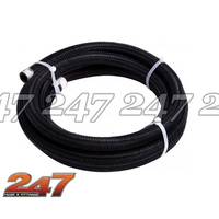 BLACK NYLON BRAIDED LIGHT WEIGHT HOSE, E85 COMPATIBLE