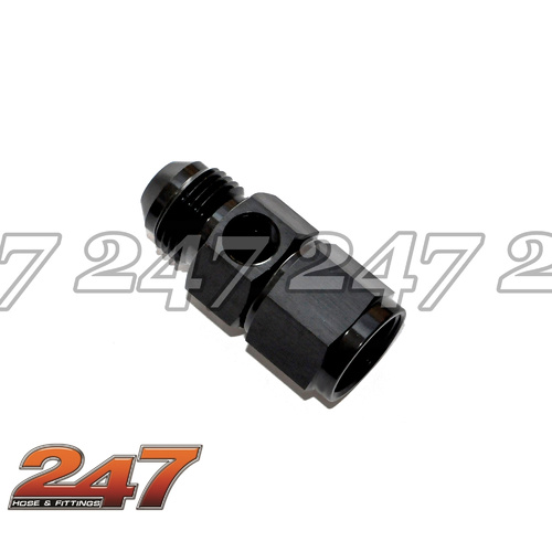 STRAIGHT FEMALE TO MALE 1/8" PORT [Colour: BLACK] [Size: -03]