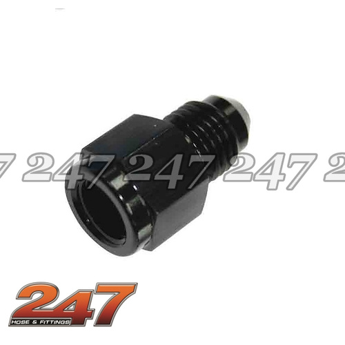 NPT FEMALE TO MALE AN STRAIGHT [Colour: Black] [size: 1/8TH NPT TO -3AN]