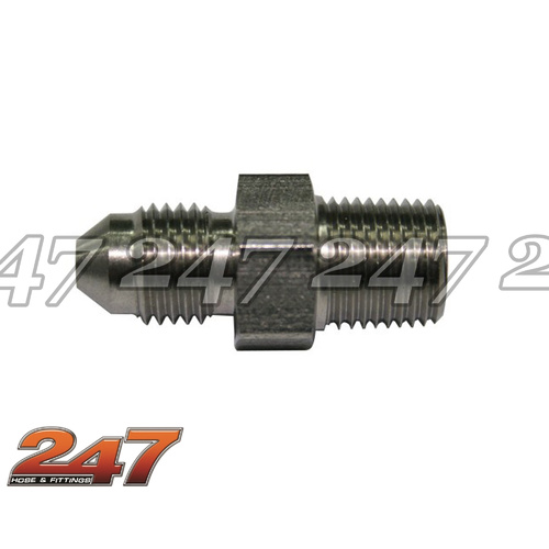 S/S TAPERED SEAL ADAPTERS [size: 1/8IN NPT] [AN SIZE: -3AN]