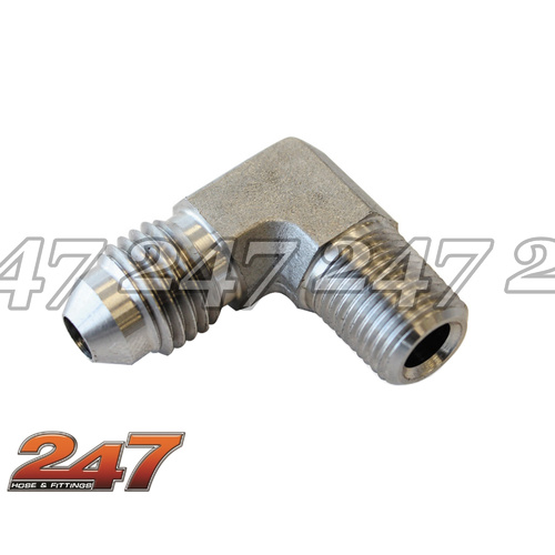 90° S/S 1/8" NPT TO AN