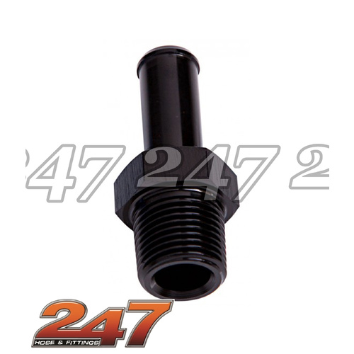 NPT BARB ADAPTERS [Angle: STRAIGHT] [COLOR: BLACK] [size: 1/8IN NPT to 1/4IN BARB]