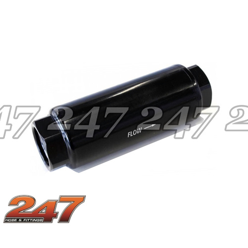 3000 SERIES - PRO FILTER [Colour: Black] [Filter Micron: 100] [size: -12AN (185mm Length)]