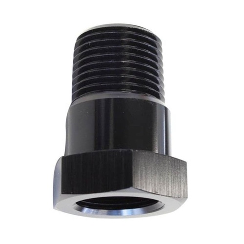 TEMPERATURE PROBE ADAPTER [COLOR: BLACK] [size: 3/8 NPT-5/8 FEMALE]