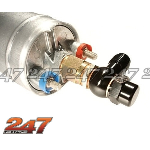 BOSCH 044 ALLOY BANJO ADAPTER [Colour: BLACK] [size: -8]