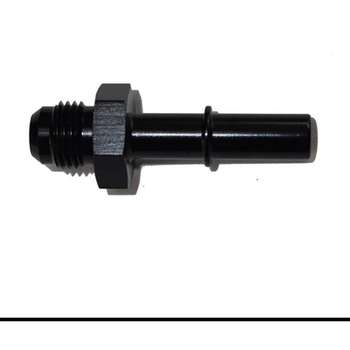 MALE AN EFI LINE ADAPTERS [COLOR: BLACK] [size: 5/16 TO -6AN]
