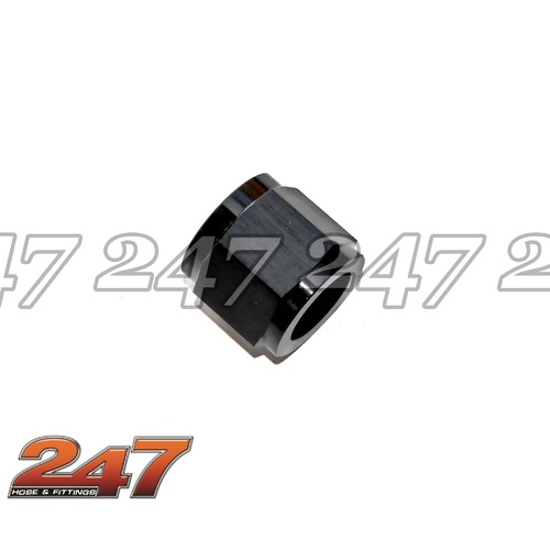 ALUMINIUM HARDLINE TUBE NUT [COLOR: BLACK] [size: -03 (3/16)]