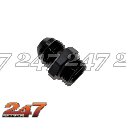 ORB TO AN ADAPTER [Angle: STRAIGHT] [Colour: Black] [size: -6AN TO -10 ORB]