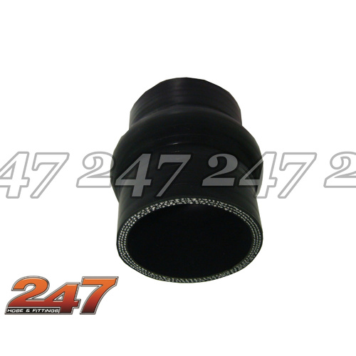 SILICONE HUMP HOSE [Colour: Black] [size: 4.00" (102MM) I.D]