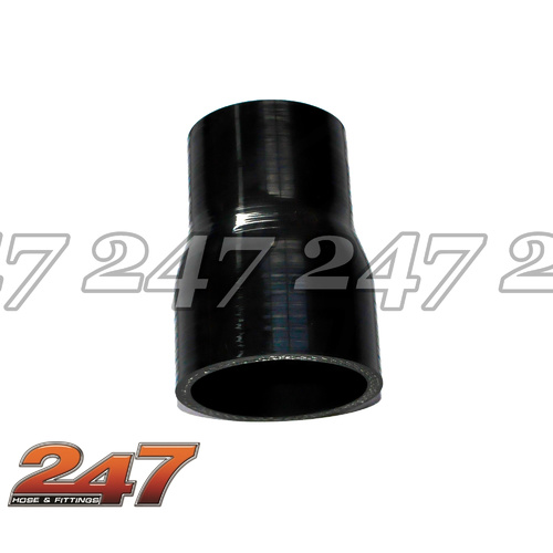 STRAIGHT SILICONE HOSE REDUCER [Colour: Black] [Size: 2in-1 3/4in (51-45mm) I.D]